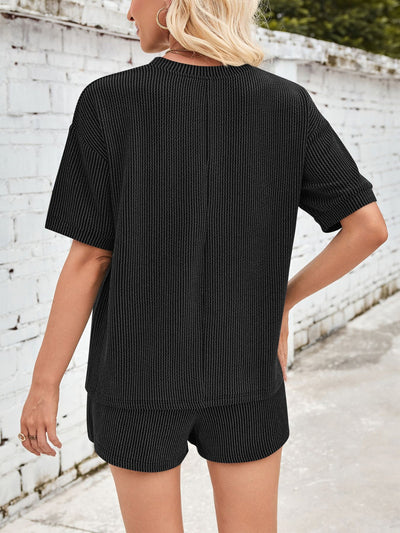 Jinte - Ensemble loungewear en tissu côtelé confortable