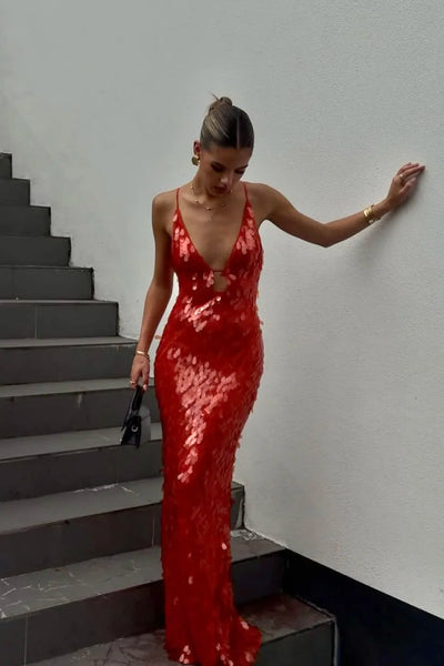 Kailani - Robe longue maxi à sequins