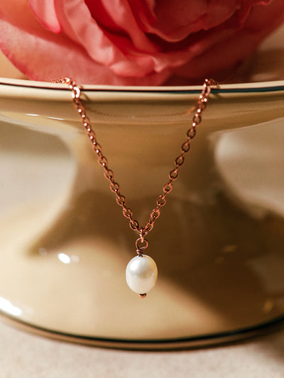 Simple Pearl Pendant – Collier avec Pendentif Perle