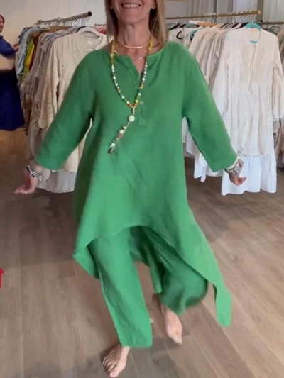 Hailey – Ensemble Décontracté en Lin