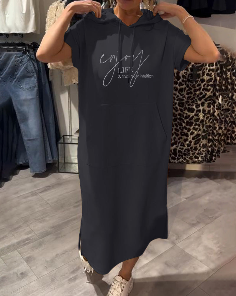 Inge – Robe à capuchon décontractée