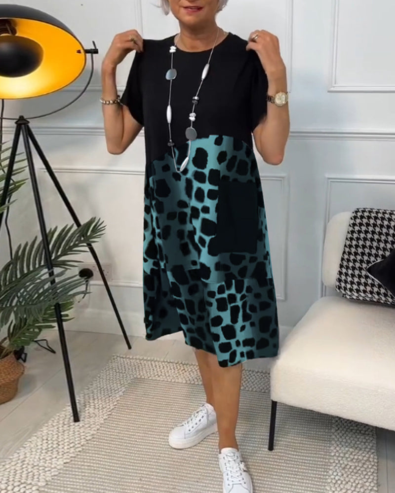 Lina – Robe d’Été Légère à Encolure Ronde