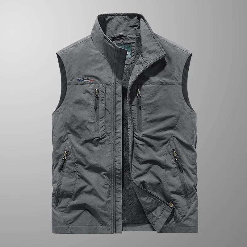Tauno – Gilet cargo multifonctions pour homme