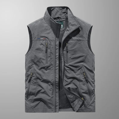 Tauno – Gilet cargo multifonctions pour homme