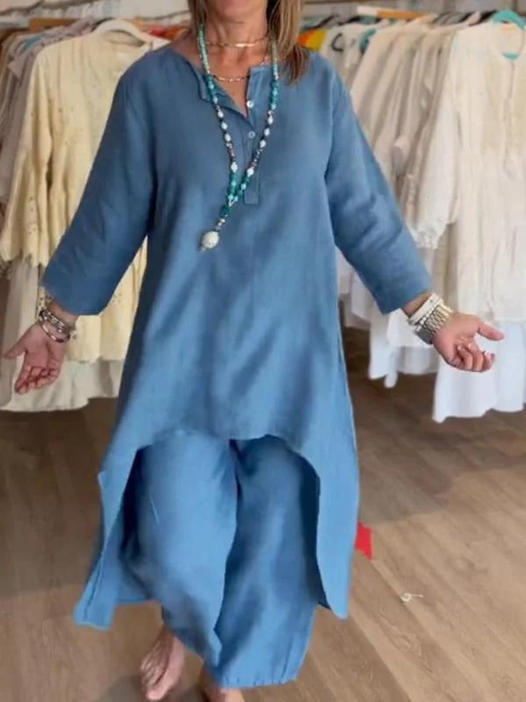 Hailey – Ensemble Décontracté en Lin