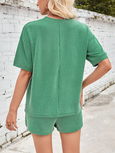 Jinte - Ensemble loungewear en tissu côtelé confortable