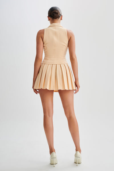 Mura – Ensemble Tailleur Structuré avec Gilet et Jupe
