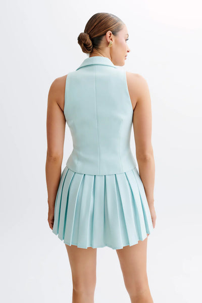 Mura – Ensemble Tailleur Structuré avec Gilet et Jupe