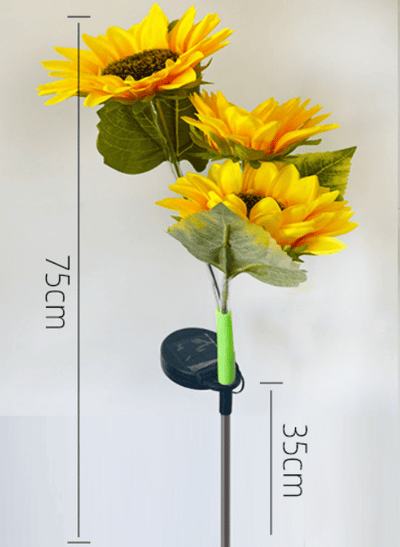 Soleilla - Lumières de jardin LED en forme de tournesol (solaires)
