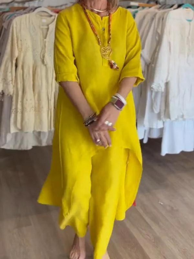 Hailey – Ensemble Décontracté en Lin