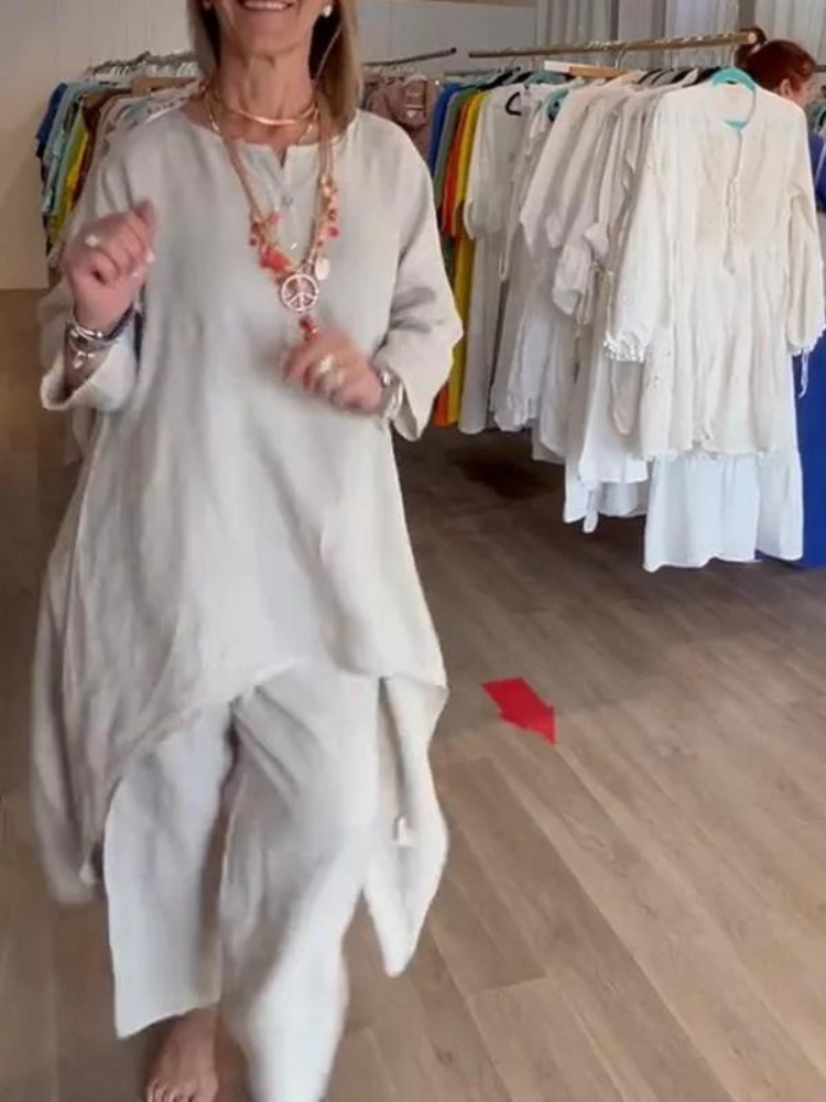 Hailey – Ensemble Décontracté en Lin