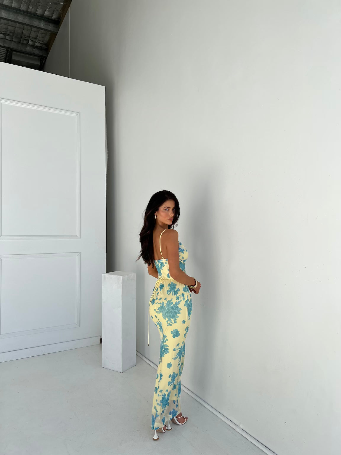 Indie - Robe maxi fleurie sans manches