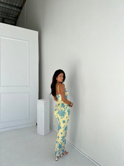 Indie - Robe maxi fleurie sans manches