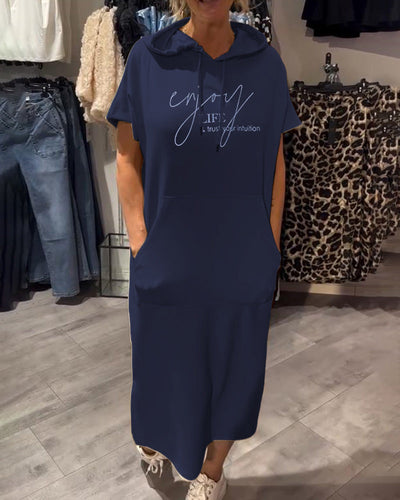 Inge – Robe à capuchon décontractée
