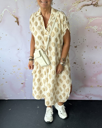 Siyah – Robe Élégante à Col en V