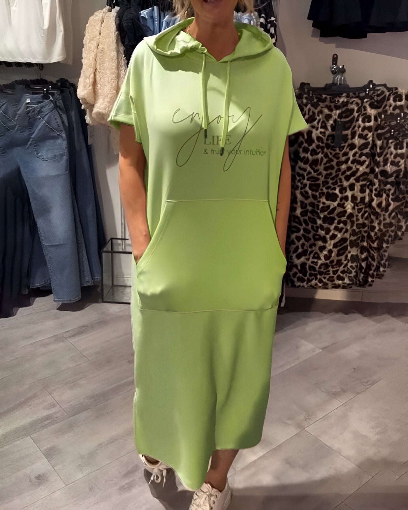 Inge – Robe à capuchon décontractée