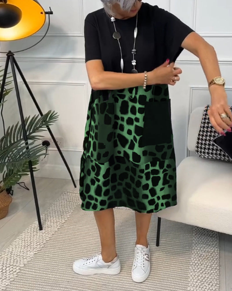 Lina – Robe d’Été Légère à Encolure Ronde