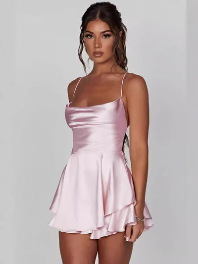 Alizée - Robe Unie Dos Nu à Bretelles