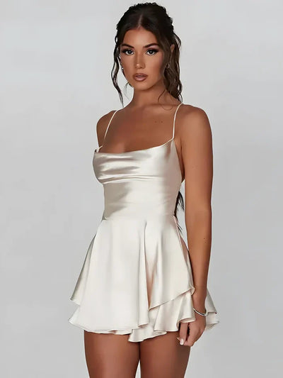Alizée - Robe Unie Dos Nu à Bretelles