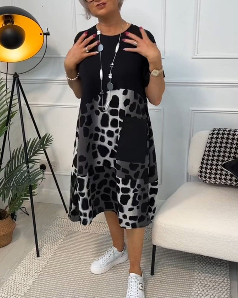 Lina – Robe d’Été Légère à Encolure Ronde