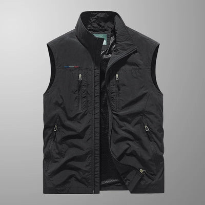 Tauno – Gilet cargo multifonctions pour homme