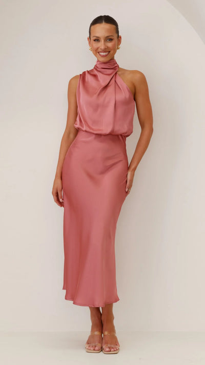 Benthe – Robe Midi Épaules Dénudées
