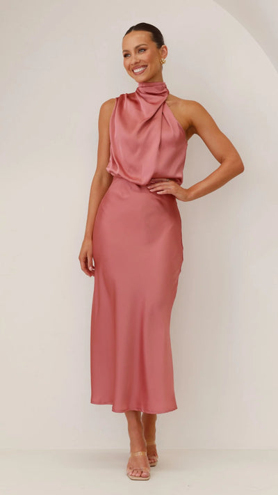 Benthe – Robe Midi Épaules Dénudées