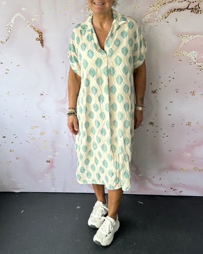 Siyah – Robe Élégante à Col en V