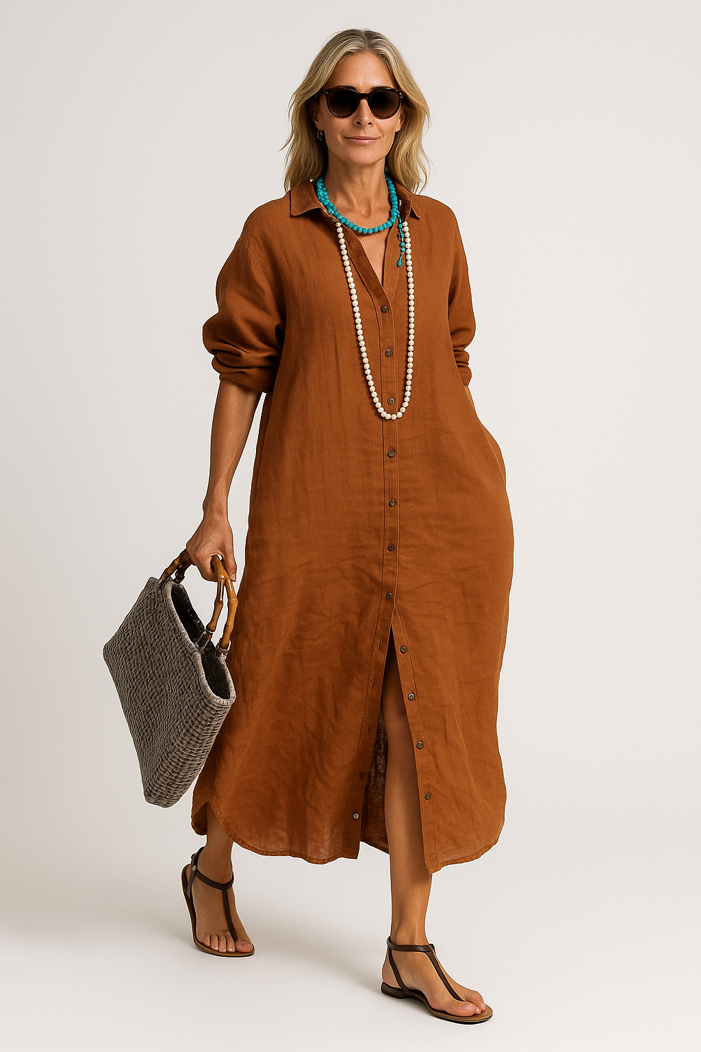 Monia - Robe ample en lin