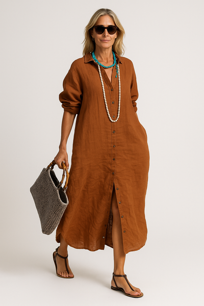 Monia - Robe ample en lin