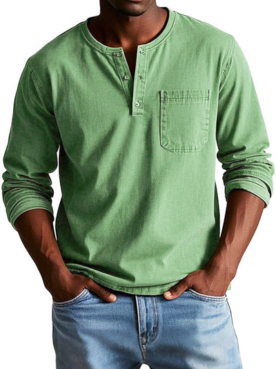 Thomas - Chemise vintage à manches longues