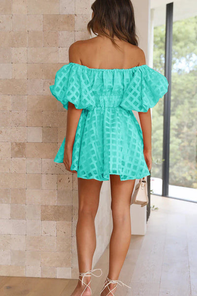 Evie – Mini-robe à manches bouffantes