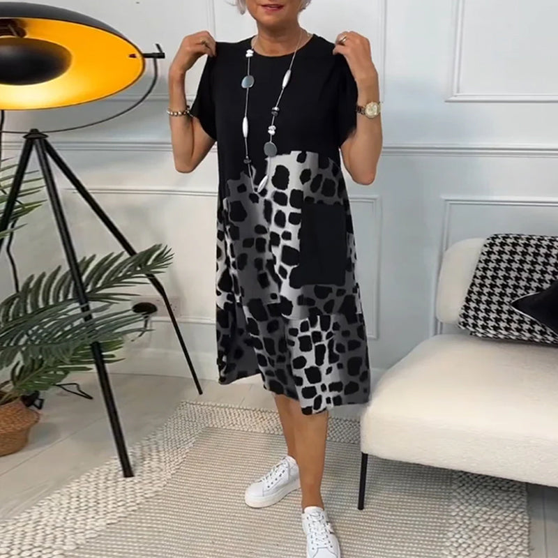 Lina – Robe d’Été Légère à Encolure Ronde