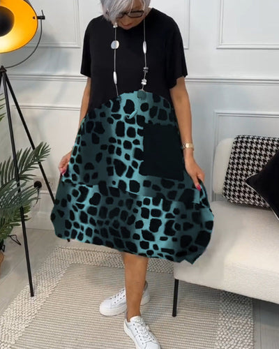 Lina – Robe d’Été Légère à Encolure Ronde
