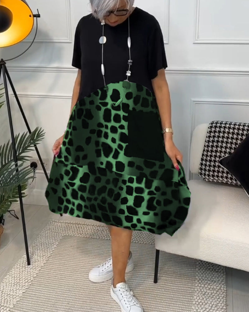 Lina – Robe d’Été Légère à Encolure Ronde