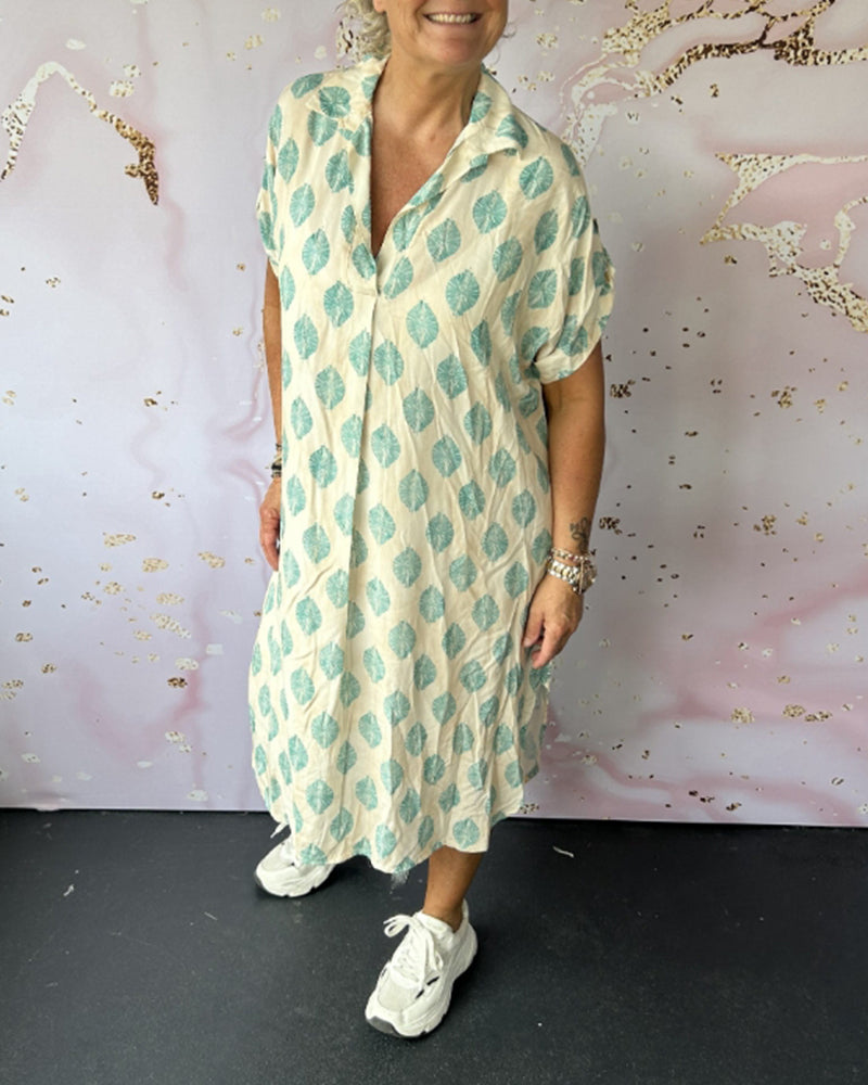 Siyah – Robe Élégante à Col en V