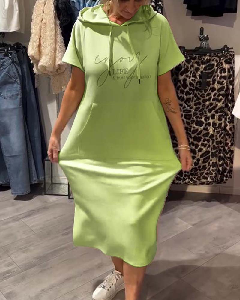 Inge – Robe à capuchon décontractée