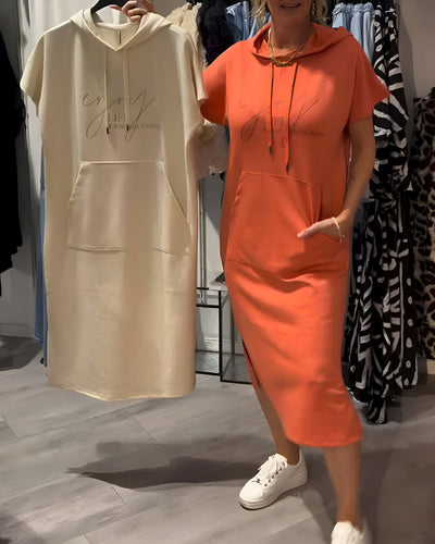 Inge – Robe à capuchon décontractée