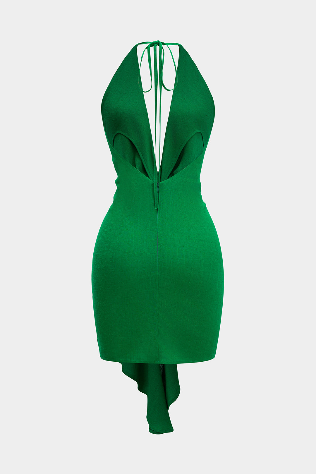 Léna - Robe dos nu à nouer – mini en effet lin