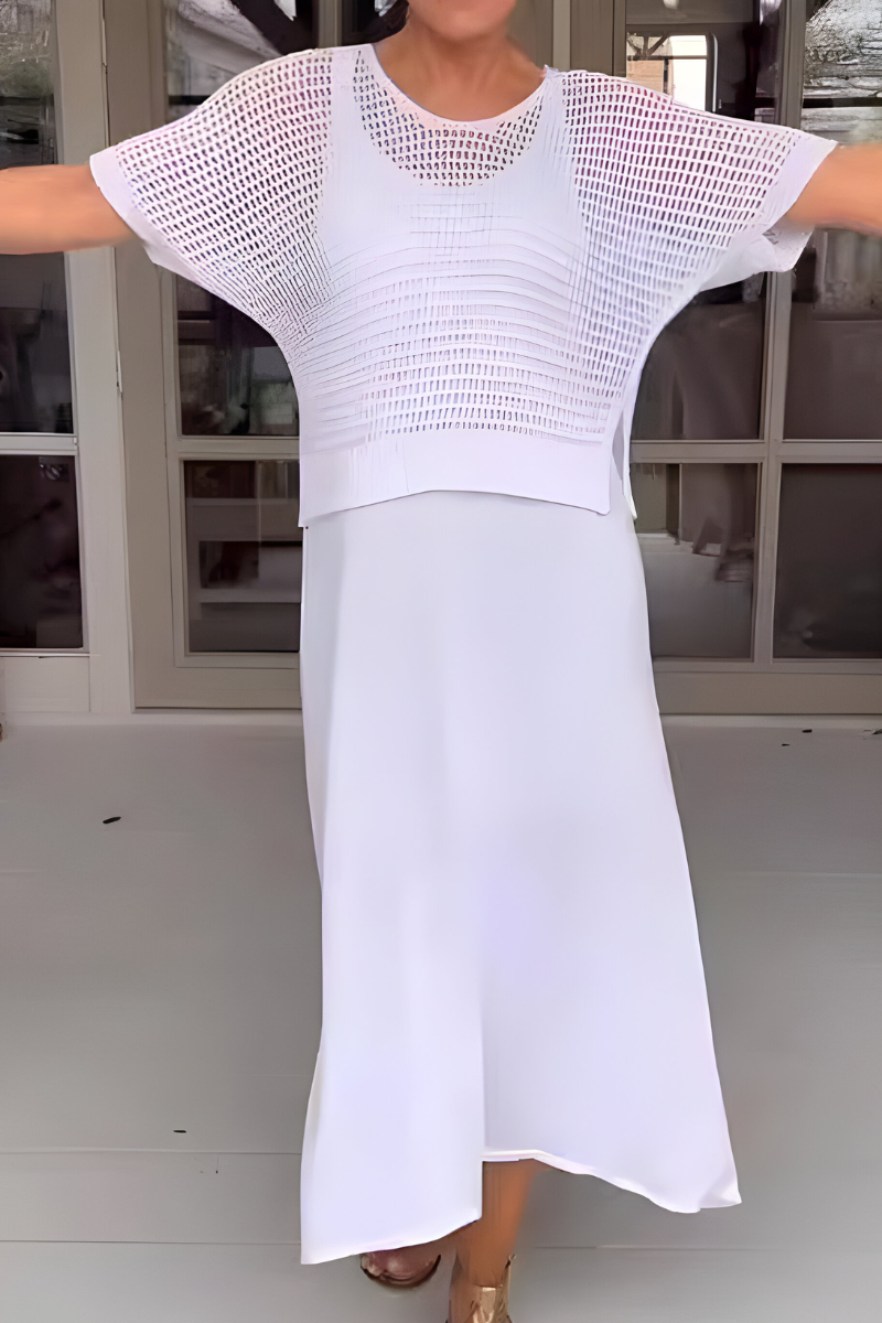 Jocelyne - Robe d'été avec haut en tricot