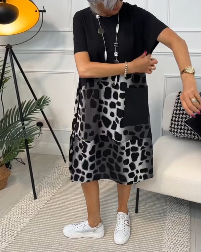 Lina – Robe d’Été Légère à Encolure Ronde
