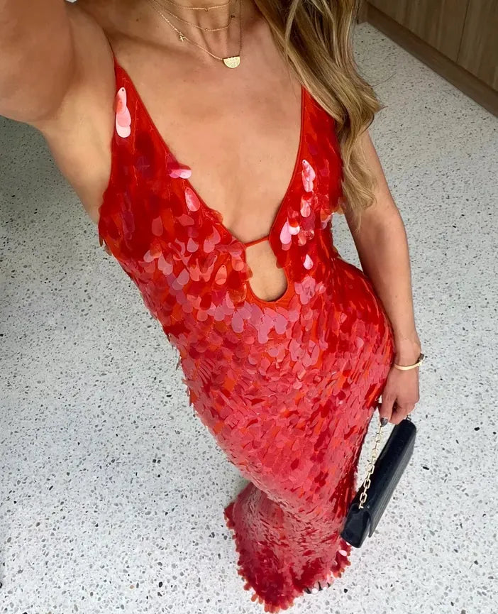 Kailani - Robe longue maxi à sequins