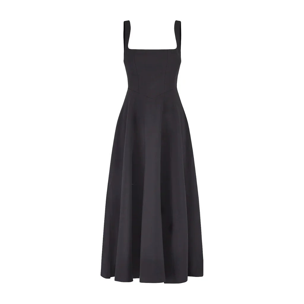 Doris – Robe à encolure carrée