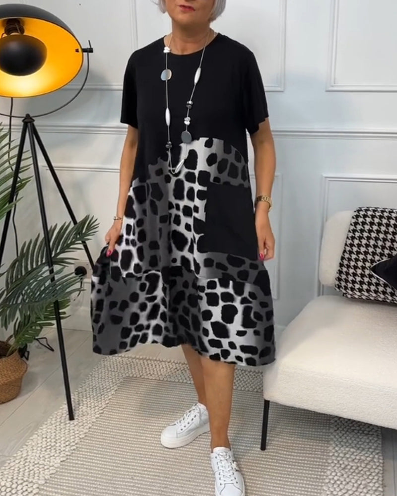 Lina – Robe d’Été Légère à Encolure Ronde