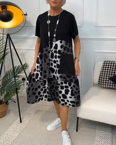 Lina – Robe d’Été Légère à Encolure Ronde