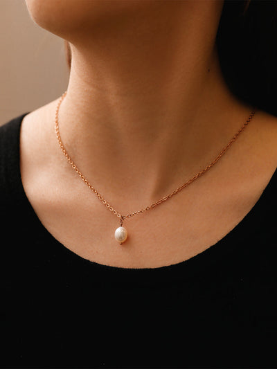 Simple Pearl Pendant – Collier avec Pendentif Perle