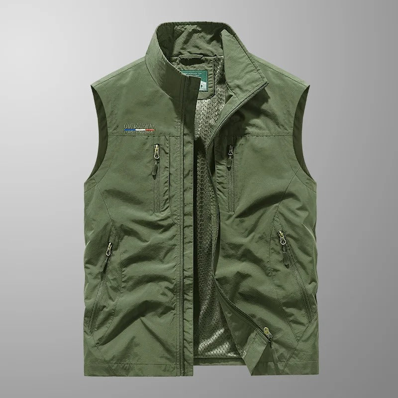 Tauno – Gilet cargo multifonctions pour homme