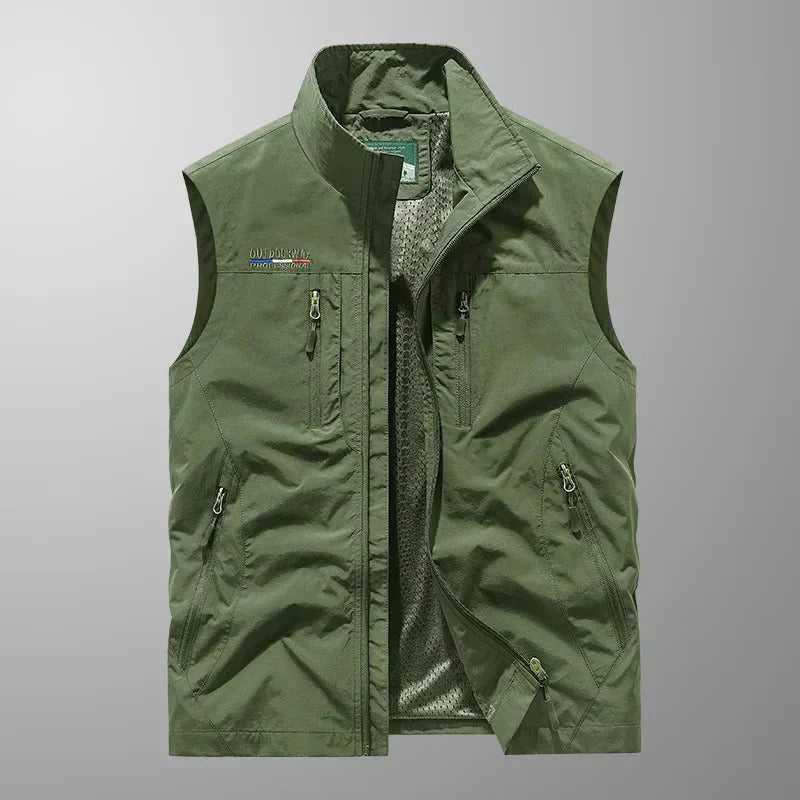 Tauno – Gilet cargo multifonctions pour homme