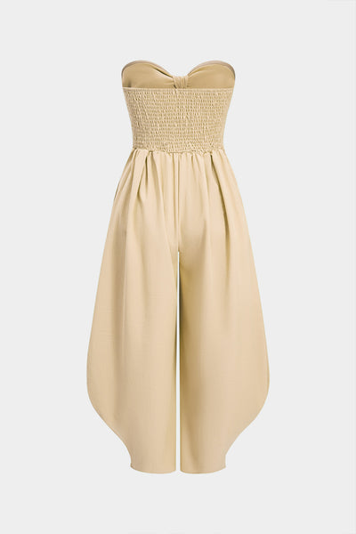 Clara - combinaison bustier à nouer, coupe ballon élégante