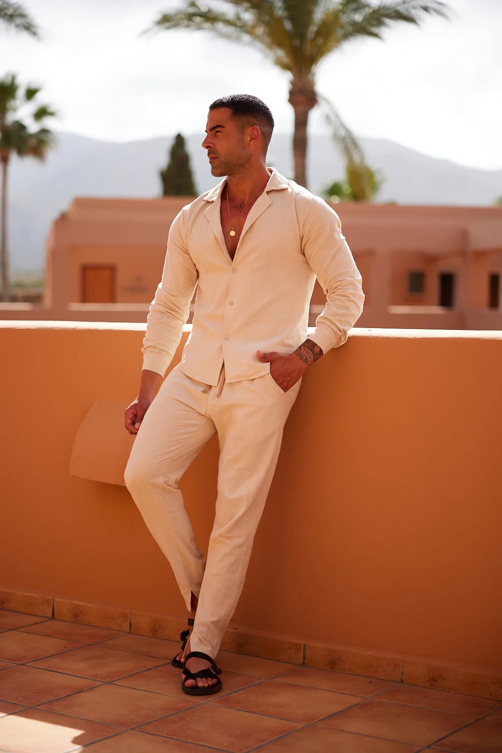 Tim – Ensemble estival en lin pour homme